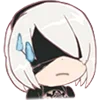 😓 Эмодзи «😒 Набор эмоджи по игре «NieR Automata»» для Telegram