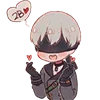 🥺 Эмодзи «😒 Набор эмоджи по игре «NieR Automata»» для Telegram