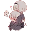 👩‍❤️‍💋‍👨 Эмодзи «😒 Набор эмоджи по игре «NieR Automata»» для Telegram