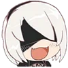 😍 Эмодзи «😒 Набор эмоджи по игре «NieR Automata»» для Telegram