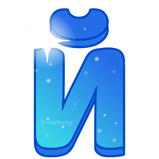 🌌 Эмодзи «Night sky - голубые буквы с анимацией , русские и английские» для Telegram