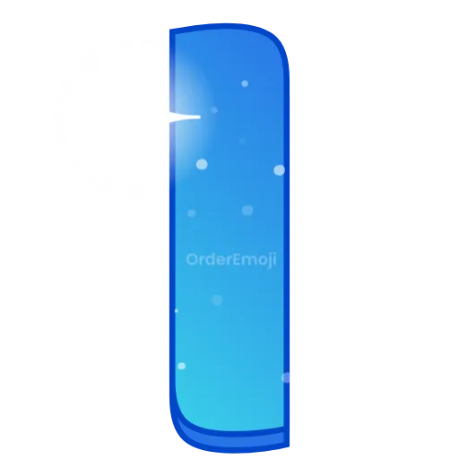 🌌 Эмодзи «Night sky - голубые буквы с анимацией , русские и английские» для Telegram