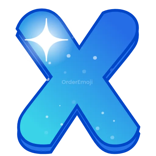 🌌 Эмодзи «Night sky - голубые буквы с анимацией , русские и английские» для Telegram