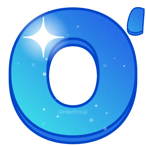 🌌 Эмодзи «Night sky - голубые буквы с анимацией , русские и английские» для Telegram