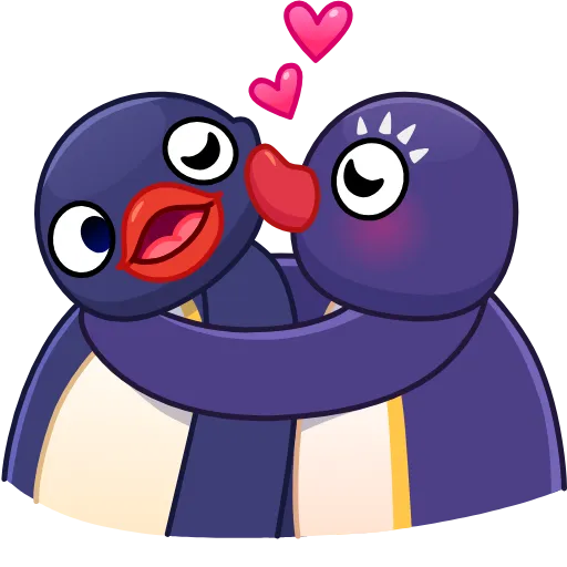 👩‍❤️‍💋‍👨 Стикер «Noot Noot» для Telegram