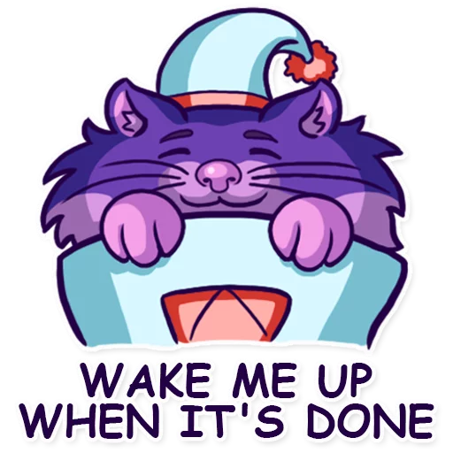 😴 Стикер «English version - NotHamster» для Telegram