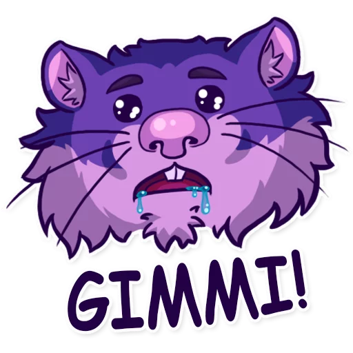 🤤 Стикер «English version - NotHamster» для Telegram