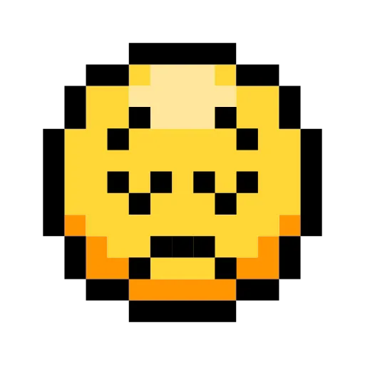😔 Эмодзи «Not Pixel Emoji» для Telegram
