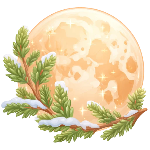 💚 Стикер «новогодний уют» для Telegram