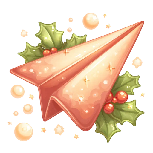 💚 Стикер «новогодний уют» для Telegram