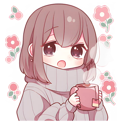 ☕ Стикер «Новогодняя парочка» для Telegram