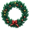 🎄 Эмодзи «Зелёные буквы, новогодние иконки» для Telegram