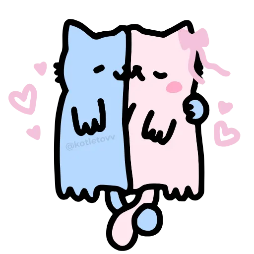 ❤️ Эмодзи «Nub Nub Cat» для Telegram