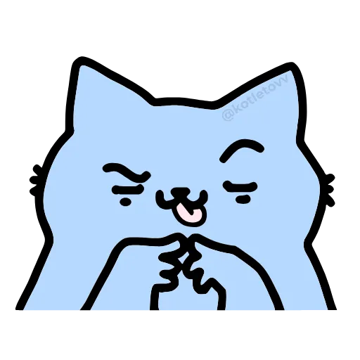 😈 Эмодзи «Nub Nub Cat» для Telegram