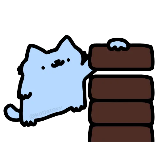 🧱 Эмодзи «Nub Nub Cat» для Telegram