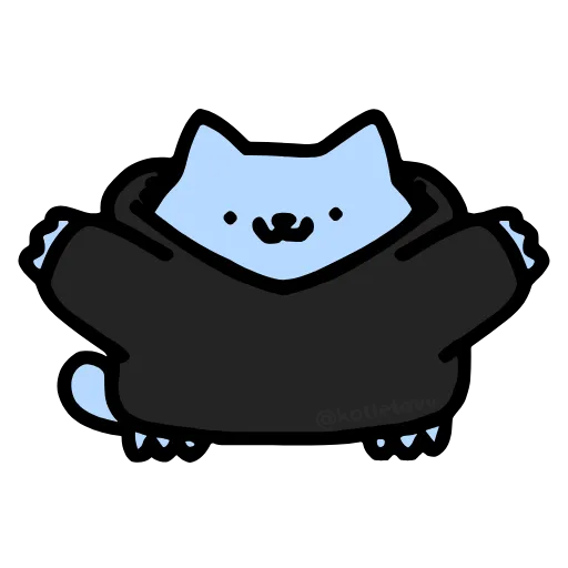 🙌 Эмодзи «Nub Nub Cat» для Telegram