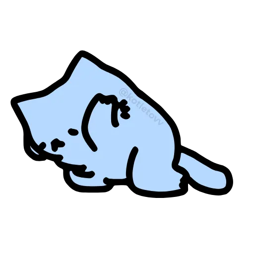 😱 Эмодзи «Nub Nub Cat» для Telegram
