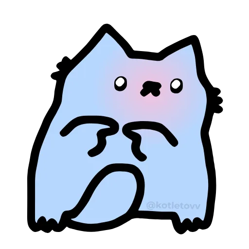 🥺 Эмодзи «Nub Nub Cat» для Telegram
