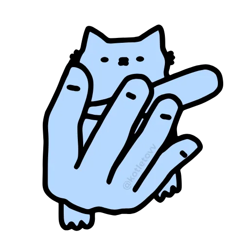 🤙 Эмодзи «Nub Nub Cat» для Telegram