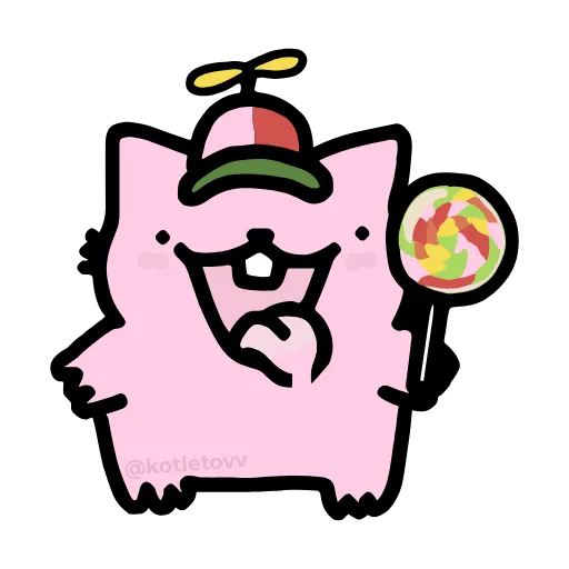 🍭 Эмодзи «Nub Nub Cat» для Telegram