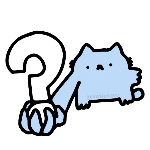 ❓ Эмодзи «Nub Nub Cat» для Telegram