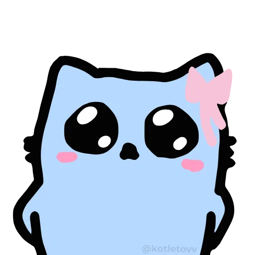🎀 Эмодзи «Nub Nub Cat» для Telegram