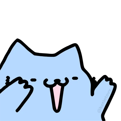 🙌 Эмодзи «Nub Nub Cat» для Telegram