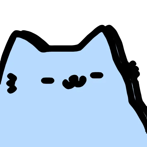 Эмодзи Nub Nub Cat для Telegram — скачать