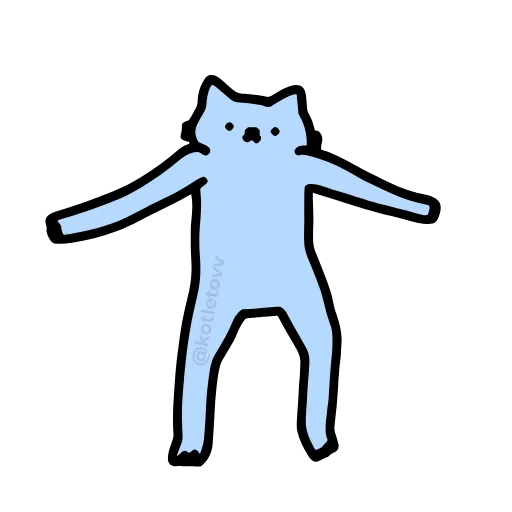 🕺 Эмодзи «Nub Nub Cat» для Telegram