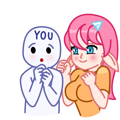🤗 Стикер «Chan» для Telegram