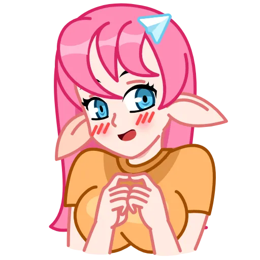 ☺ Эмодзи «Nya Chan» для Telegram