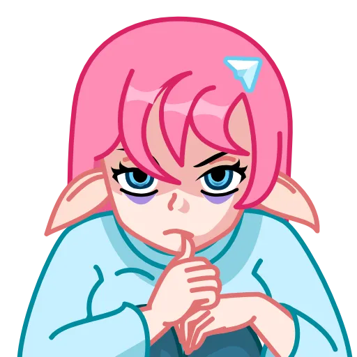 🤔 Эмодзи «Nya Chan» для Telegram