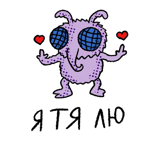 ❤️ Стикер «Ohra Monsters Mood» для Telegram