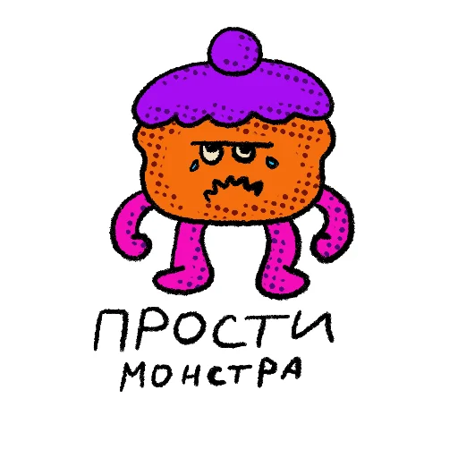 😭 Стикер «Ohra Monsters Mood» для Telegram