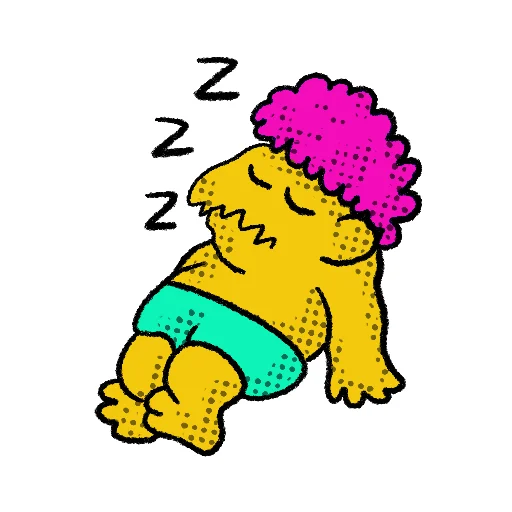 😴 Стикер «Ohra Monsters Mood» для Telegram
