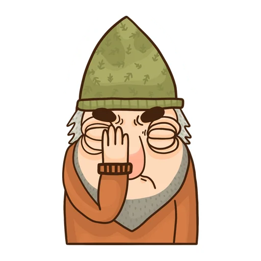 🤦 Стикер «Grumpy Gnome» для Telegram