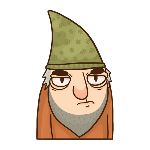 😠 Стикер «Grumpy Gnome» для Telegram