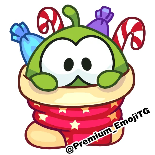 🩷 Эмодзи «New Year Om Nom Новогодний Ам Ням» для Telegram