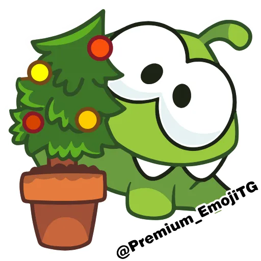 🩷 Эмодзи «New Year Om Nom Новогодний Ам Ням» для Telegram