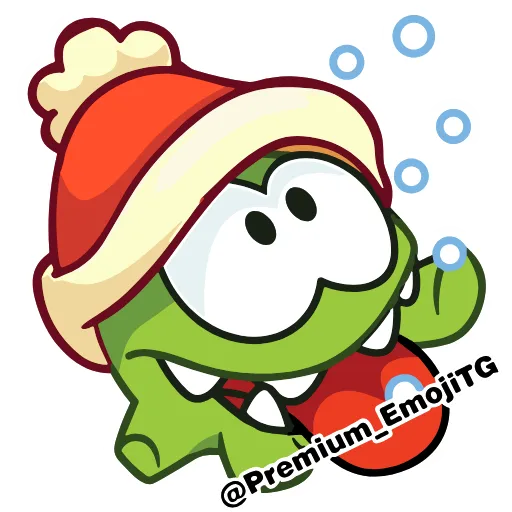 🩷 Эмодзи «New Year Om Nom Новогодний Ам Ням» для Telegram