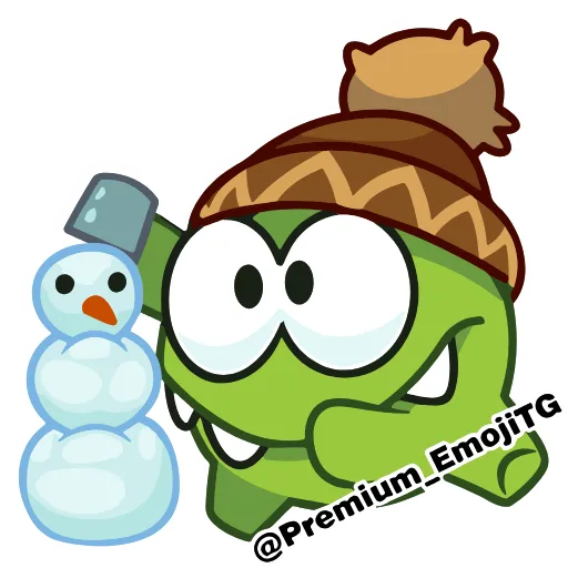 🩷 Эмодзи «New Year Om Nom Новогодний Ам Ням» для Telegram