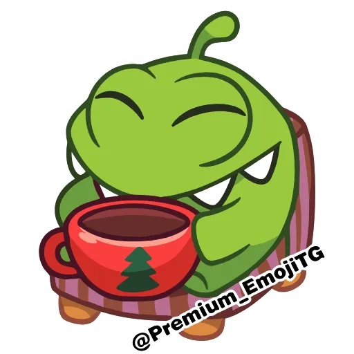 🩷 Эмодзи «New Year Om Nom Новогодний Ам Ням» для Telegram
