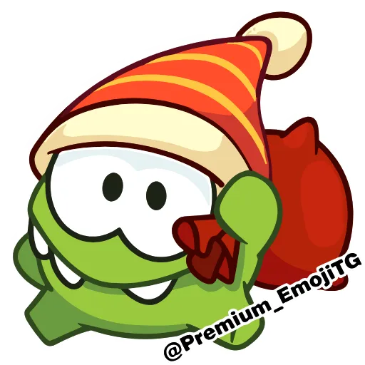 🩷 Эмодзи «New Year Om Nom Новогодний Ам Ням» для Telegram