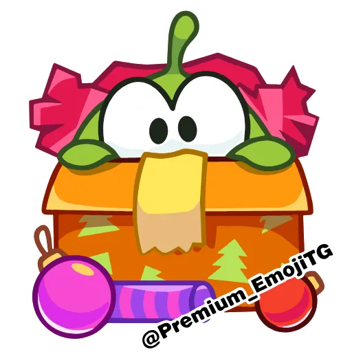 🩷 Эмодзи «New Year Om Nom Новогодний Ам Ням» для Telegram