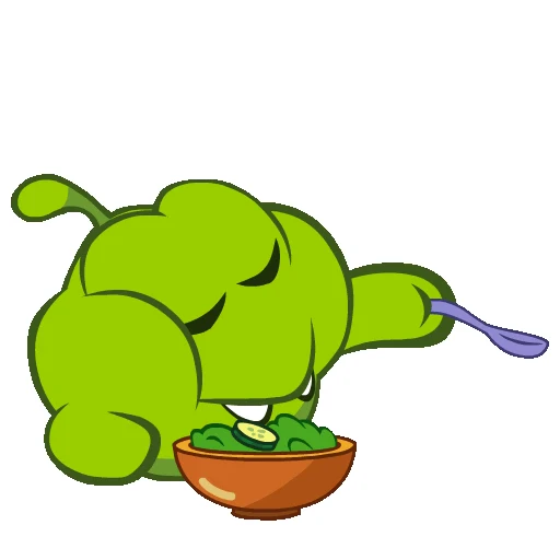 🍽 Стикер «Om Nom» для Telegram
