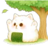 🍃 Эмодзи «Onigiri Cat» для Telegram
