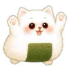 🍙 Эмодзи «Onigiri Cat» для Telegram