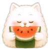 🍉 Эмодзи «Onigiri Cat» для Telegram