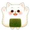 🍙 Эмодзи «Onigiri Cat» для Telegram