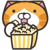 🍿 Эмодзи «Orange Cat» для Telegram